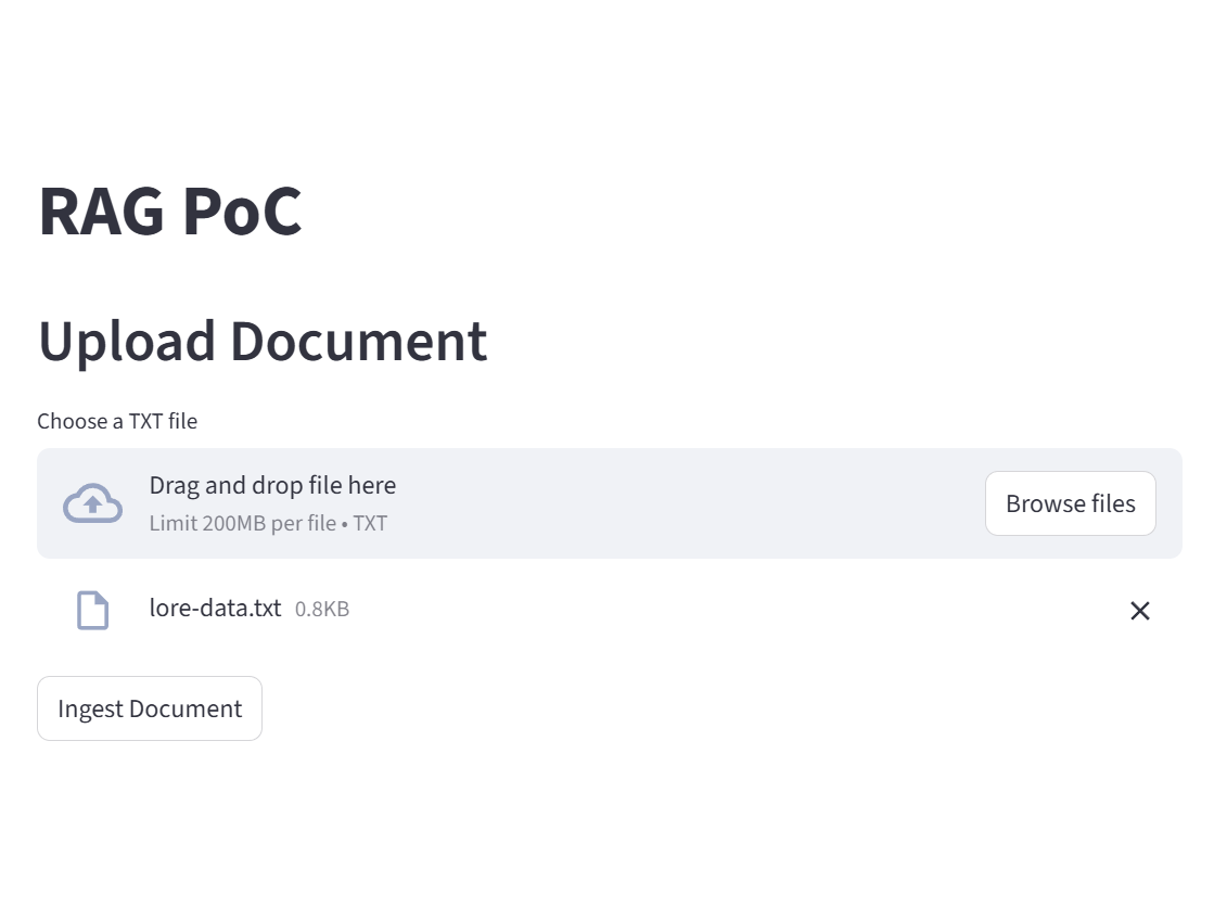 Step 1: Ingest Document